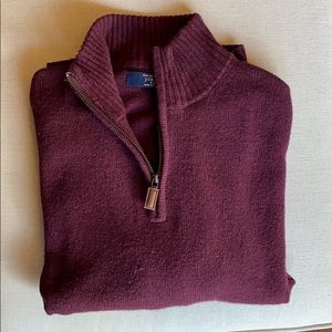 Men’s J. Crew Lambswool Half-Zip Sweater